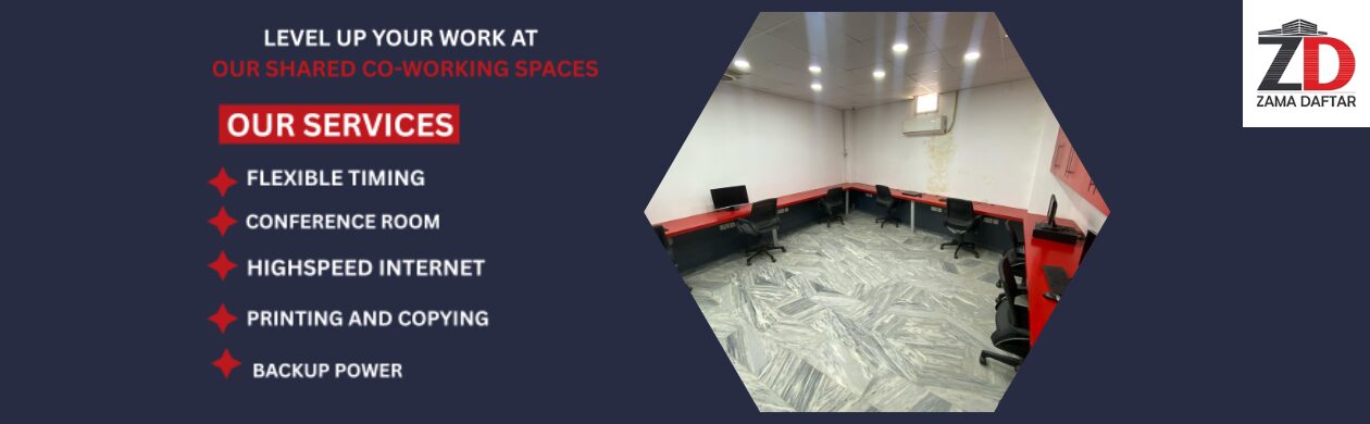 Modern workspace designed to support and improve coworking space productivity.