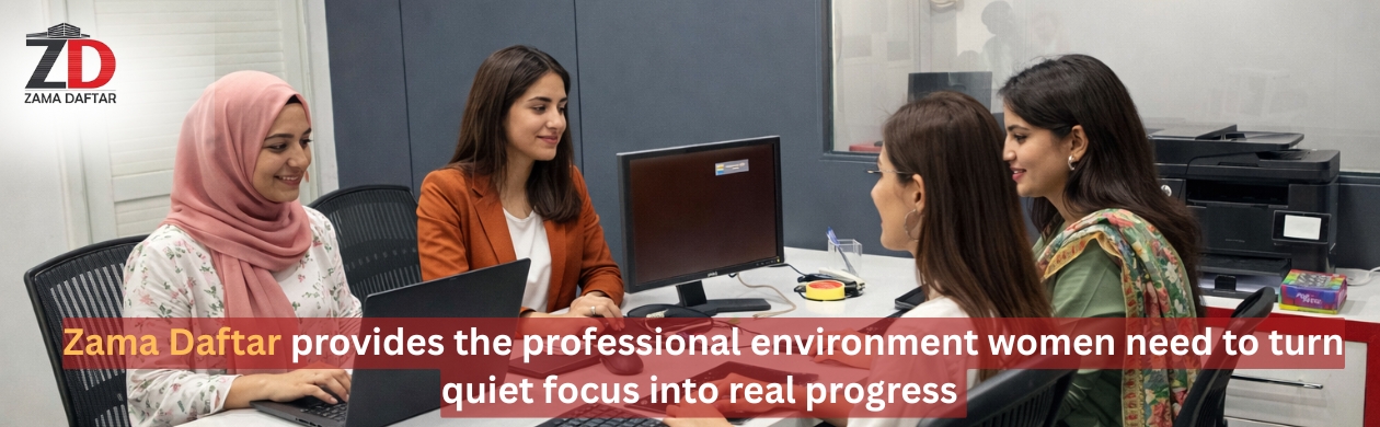 Coworking spaces for women entrepreneurs in Pakistan offering a safe and professional work environment