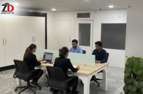 Personalised private office at Zama Daftar designed to improve focus and productivity.